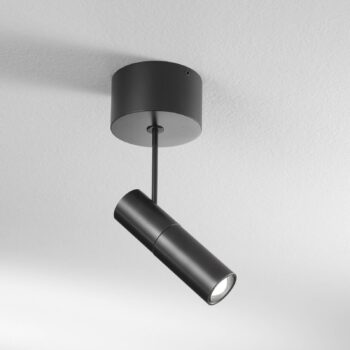 Egger DLS LED reflektor Zooom XL, povrchová montáž, 3 000 K, čierny