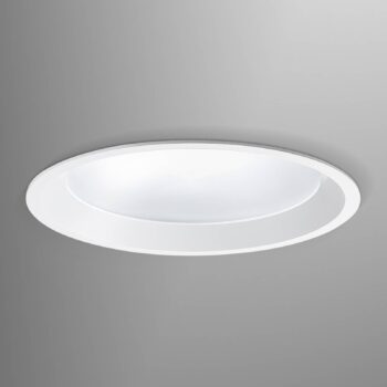 Egger DLS LED vstavané svetlo Strato 190, Ø 19 cm, biela