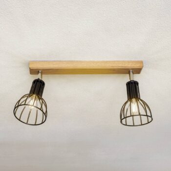 Envostar Aria stropné svetlo olejovaný dub, 2-pl.