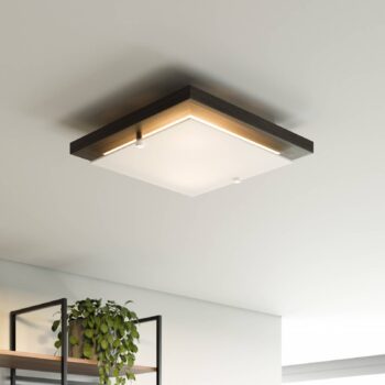 Envostar Kerio stropné svietidlo, 30x30 cm, wenge