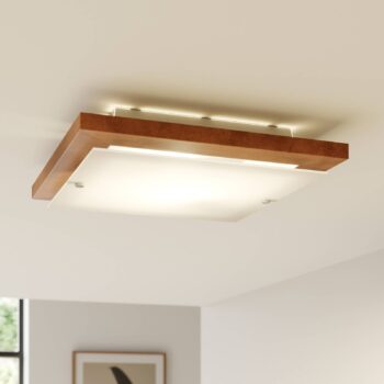 Envostar Kerio stropné svietidlo 35x35cm borovica rustikálna