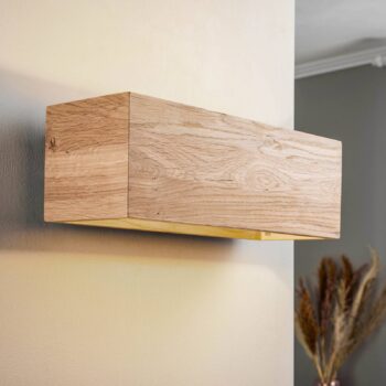 Envostar Kubiko nástenné svietidlo, olejovaný dub