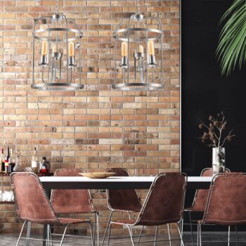 Euluna Constantine luster oceľ 3-plameňové