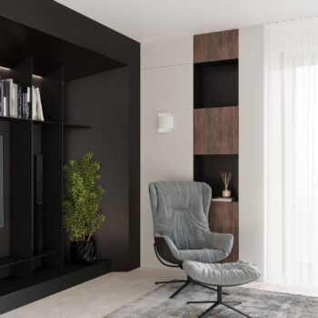 Euluna Isotta nástenné svetlo, polkruhové, biele