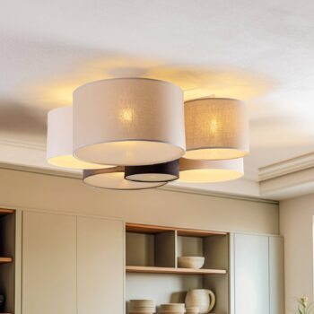 Euluna Lodge stropné svietidlo, 6-pl., viacfarebné