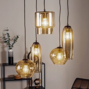 Euluna Svala tienidlo na lampu variabilné 5-pl. kruhové