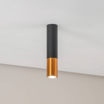 Euluna Thalassa Downlight 1flg čierna/meď 29cm