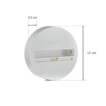 Eutrac Monopoint, povrchová montáž, 3-fázový, strieborný