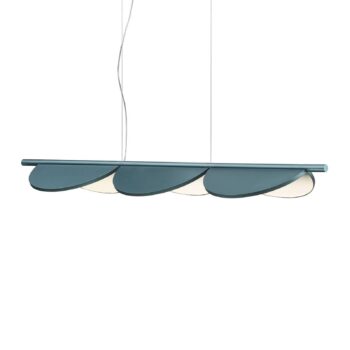 FLOS Almendra Linear LED svietidlo 3-pl., modrá