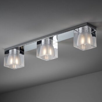 Fabbian Cubetto stropné svietidlo 3-pl G9 číre