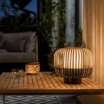 Forestier Bamboo Light S stolná lampa 24 cm čierna