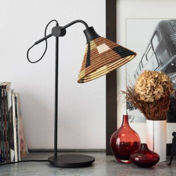 Forestier Parrot stolová lampa, hnedá