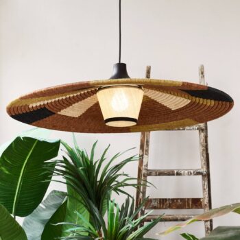 Forestier Parrot závesná lampa L, hnedá