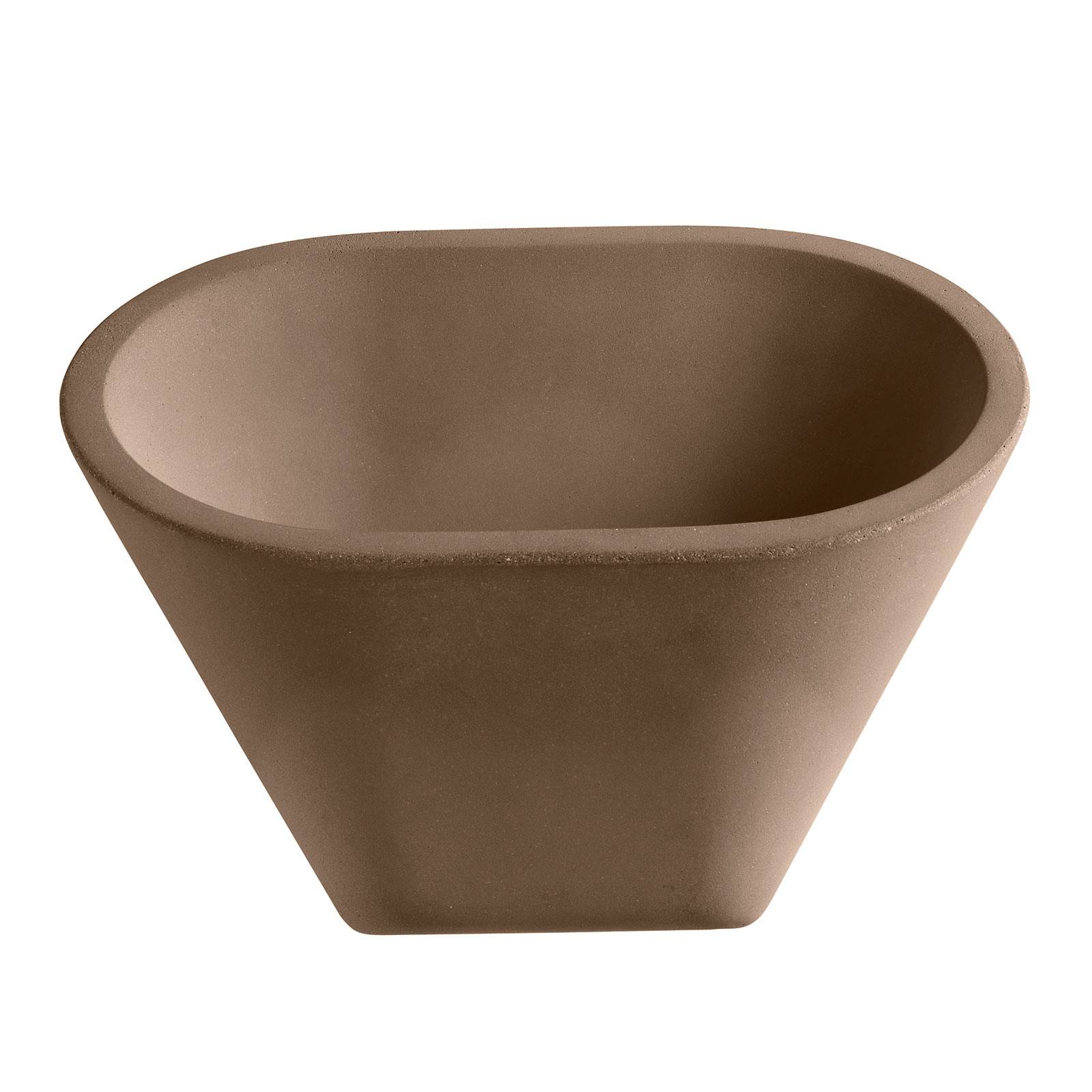 Foscarini Aplomb R7s nástenné svetlo z betónu, hnedé Foscarini Aplomb R7s nástenné svetlo z betónu, hnedé