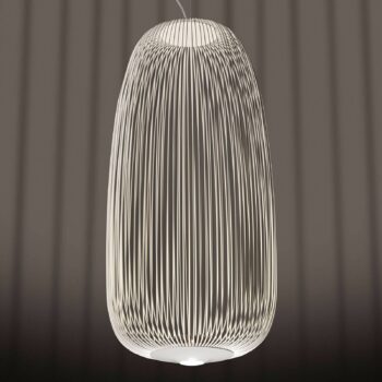 Foscarini Spokes 1 LED závesné svietidlo stmievateľné biela