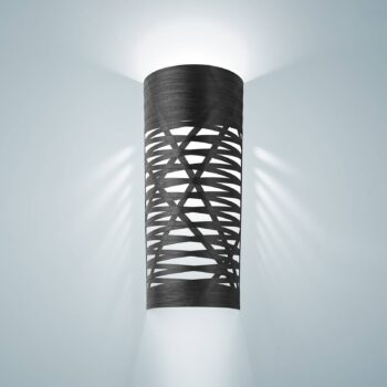 Foscarini Tress grande nástenné svetlo, čierna