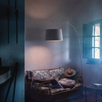 Foscarini Twiggy Wood stojaca LED lampa greige