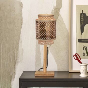 GOOD & MOJO Bhutan stolová lampa 18x25 cm prírodná