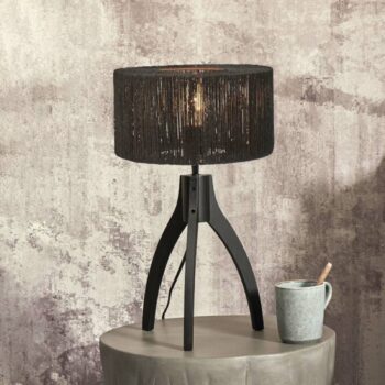 GOOD & MOJO Iguazu stolová lampa, trojnožka čierna