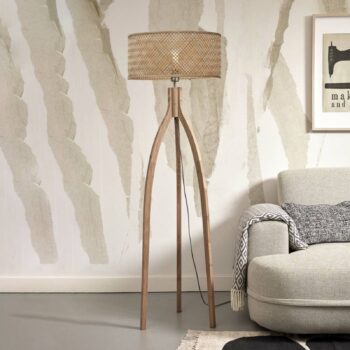 GOOD & MOJO Java stojacia lampa trojnožka prírodná