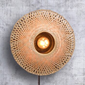 GOOD & MOJO Kalimantan stena, prírodná/čierna, Ø 44cm