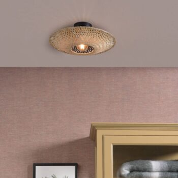 GOOD & MOJO Kalimantan stropné svietidlo prírodné, Ø 44 cm