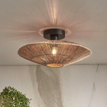 GOOD & MOJO Stropné svietidlo Iguazu Ø40cm prírodné