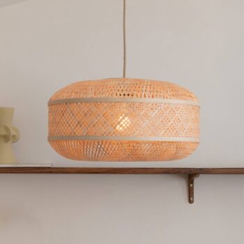 GOOD & MOJO závesné svietidlo Langkawi, prírodné Ø 50 cm, bambus E27