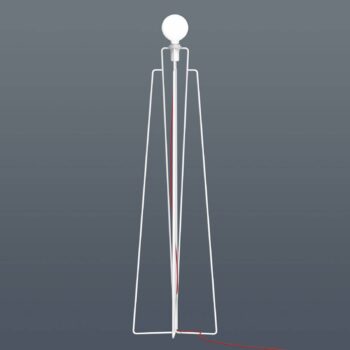 GRUPA Model M1 stojaca LED biela, kábel červená