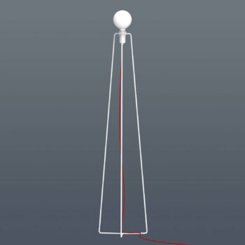 GRUPA Model M3 stojaca LED biela, kábel červená