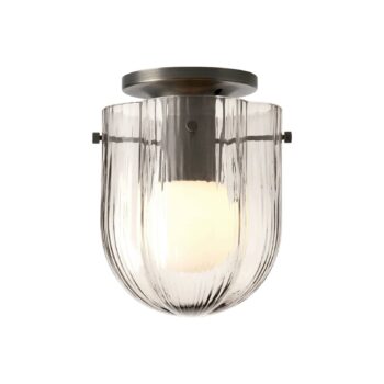 Gubi Stropné svietidlo Seine, antická mosadz, sklo dymovo šedé