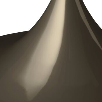 Gubi Závesné svietidlo Semi, Ø 60 cm, lesklá kakaová hnedá