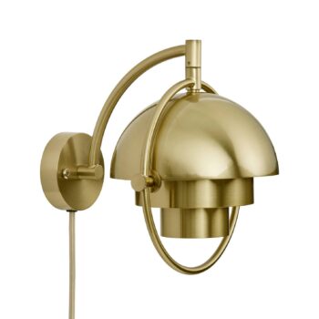 Gubi nástenné svetlo Multi-Lite, mosadzová farba, kov, G9