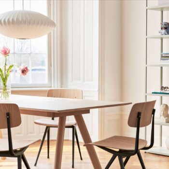 HAY závesné svietidlo Nelson Saucer Bubble S, Ø 44,5 cm, bílá