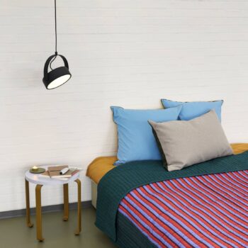 HÜBSCH Stage LED závesné svetlo, čierna farba, železo, 3 000 K