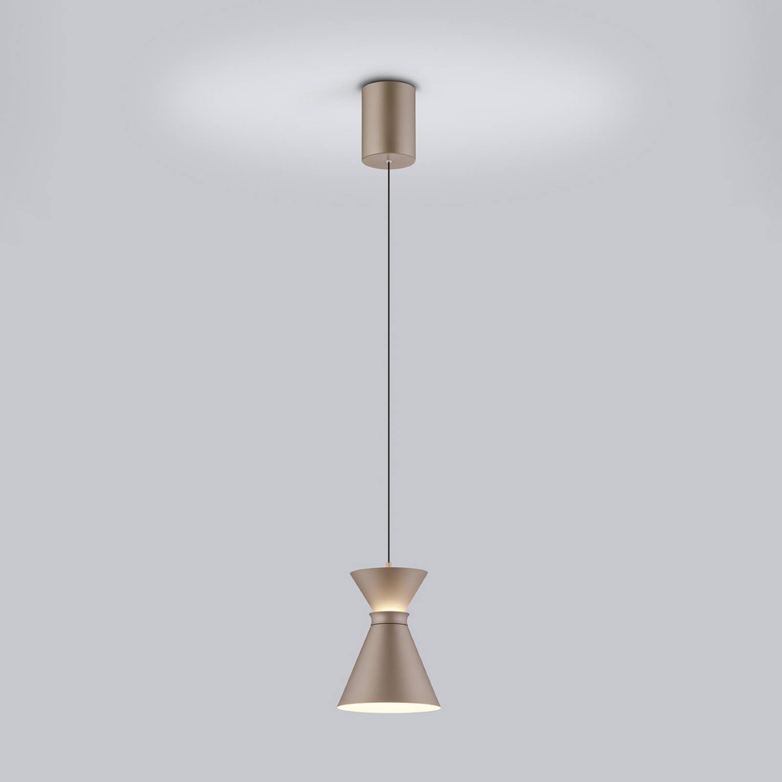 Helestra LED závesné svietidlo LUK, hnedá, 1-pl., stmievateľné Helestra LED závesné svietidlo LUK, hnedá, 1-pl., stmievateľné