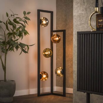 Hviezdna stojacia lampa Rám, kov, sklo, viacfarebné