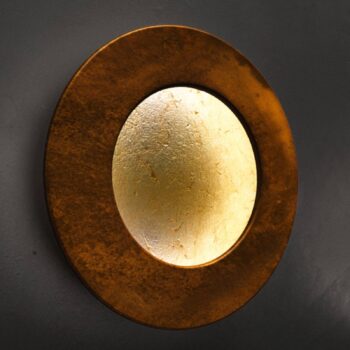 ICONE Vera LED nástenné svietidlo 930 Ø31cm zlatá/hrdzavá