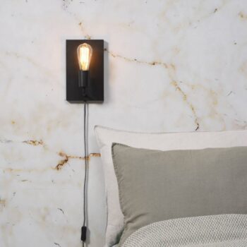 IT'S ABOUT ROMI Madrid nástenné svietidlo hore čierne