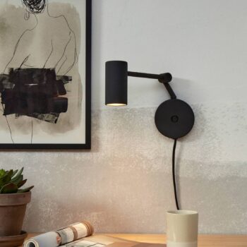 IT'S ABOUT ROMI Nástenné svietidlo Montreux, čierne