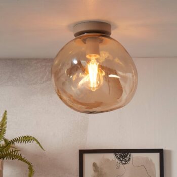 IT'S ABOUT ROMI Stropné svietidlo Helsinki, jantárová