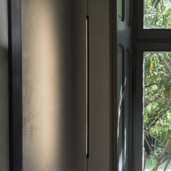 Ideal Lux Filo LED stojacia lampa, čierna, kov, 3 000 K