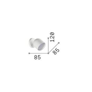 Ideal Lux nástenné svietidlo Dodo mosadzná farba 1 svetlo kov Ø 8,5 cm