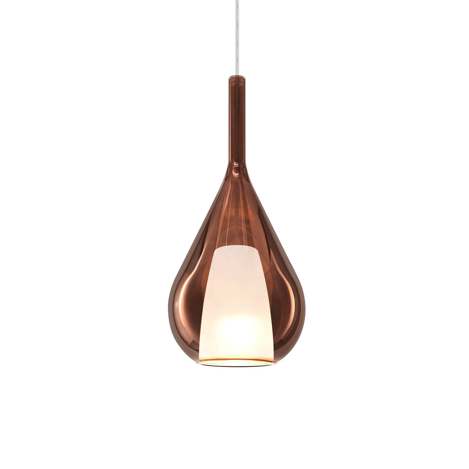 Ideal Lux závesné svietidlo Kalique 3, medená farba, Ø 18 cm Ideal Lux závesné svietidlo Kalique 3, medená farba, Ø 18 cm