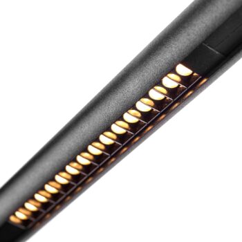 Ivela koľajnicová lampa Minirooler čierna DALI 48 V 50° 3 000 K