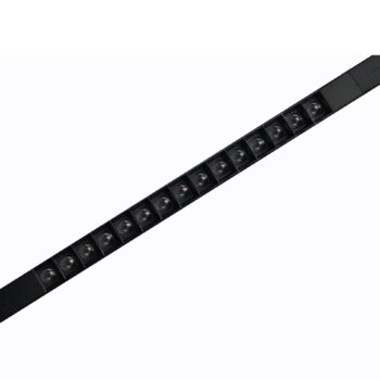 Ivela koľajnicová lampa Minirooler, čierna PWM 48 V 50° 3 000 K