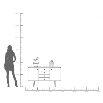 KARE Barfly váza, sivá, sklo, výška 30 cm, fúkaná