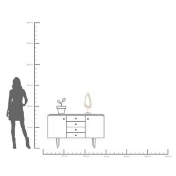 KARE Soft Shape dekoratívny predmet, vysoký tvar, biely, liaty kameň