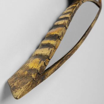 KARE Zrkadlový nástenný objekt Swallow, polyresin, sklo, zlato