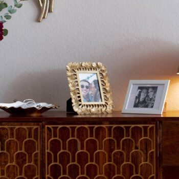 KARE rám na obraz Ginkgo, 10 x 15 cm, polyresin, zlatá farba